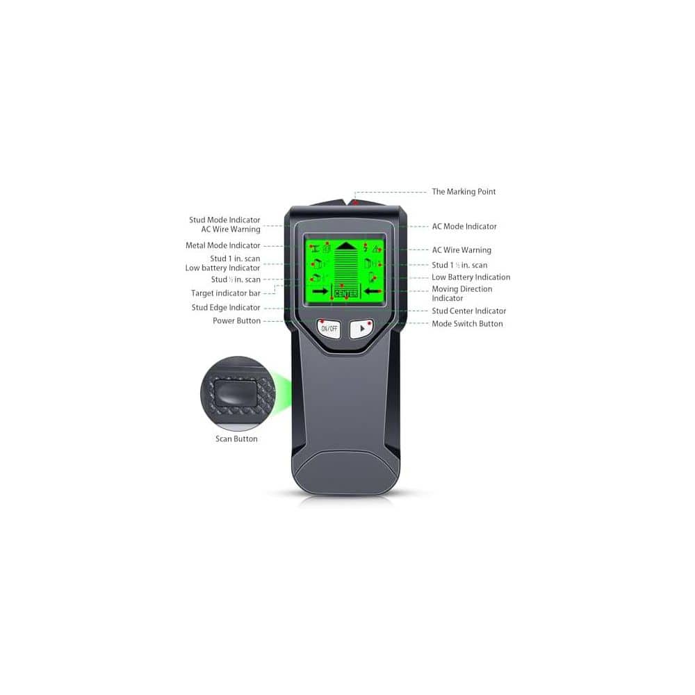 Unbranded Stud Finder Wall Scanner 5 in 1 Tool with Intelligent Microprocessor Chip and HD LCD Display (2)