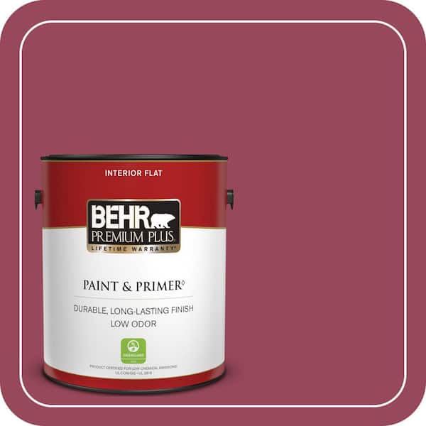 BEHR PREMIUM PLUS #PPU1-16 Haitian Flower Flat Interior/Exterior Paint & Primer Color Sample (2)