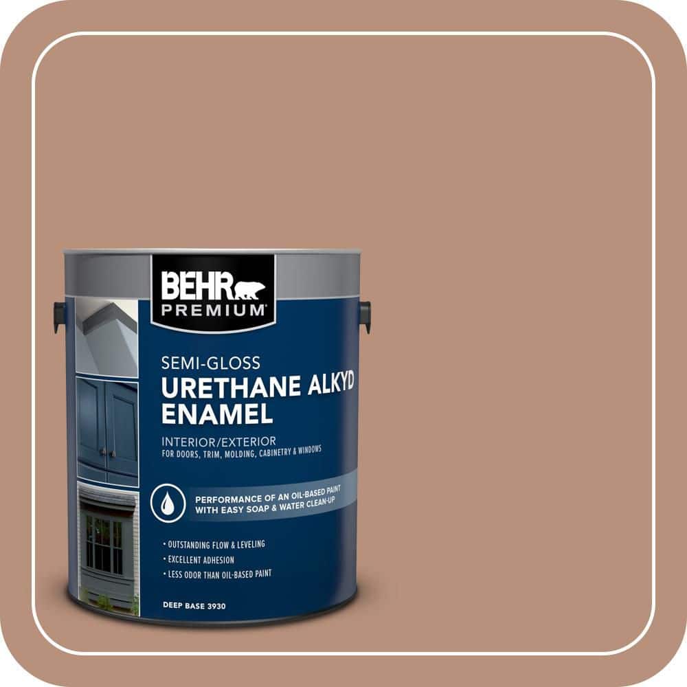 BEHR PREMIUM 1 gal. #BIC-16 Brandied Pears Urethane Alkyd Semi-Gloss Enamel Interior/Exterior Paint