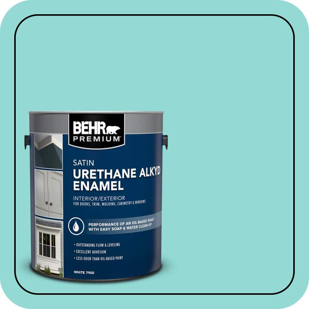 BEHR PREMIUM 1 gal. #490A-3 Sweet Rhapsody Urethane Alkyd Satin Enamel Interior/Exterior Paint