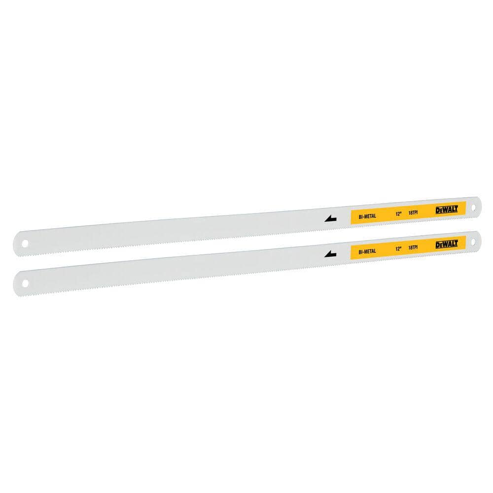 DEWALT 12 in. 18-TPI Bi-Metal Hacksaw Blade (2-Pack) (4)