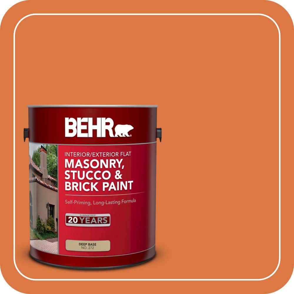 BEHR 1 gal. #P210-7 Japanese Koi Flat Interior/Exterior Masonry, Stucco and Brick Paint