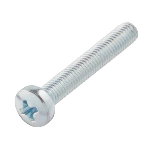 Everbilt M3-0.5 x 20mm Zinc Pan Head Phillips Drive Machine Screw 4-Pieces (2)