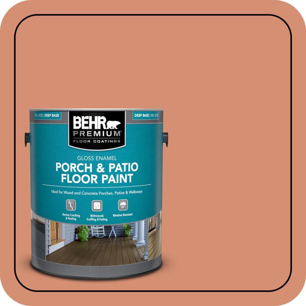 BEHR PREMIUM 1 gal. #PFC-12 Nuevo Terra Gloss Enamel Interior/Exterior Porch and Patio Floor Paint