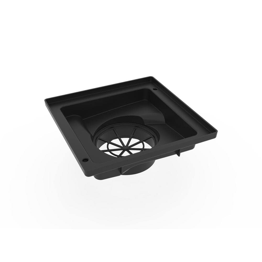 RELN Storm Vortex 9 in. Low Profile Catch Basin Complete with Gray Grate (3)