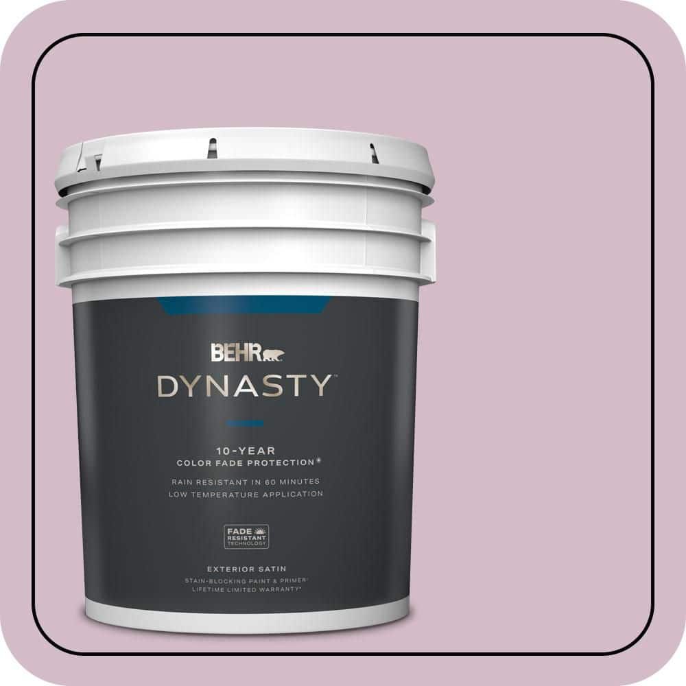 BEHR DYNASTY 5 gal. #T12-16 Queens Tart Satin Enamel Exterior Stain-Blocking Paint & Primer