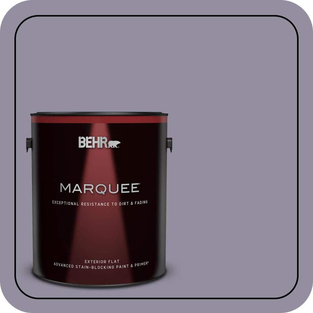 BEHR MARQUEE 1 gal. #N560-4 Evening in Paris Flat Exterior Paint & Primer