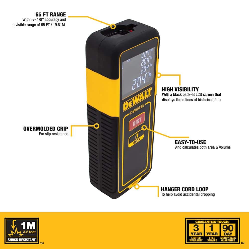 DEWALT 65 ft. Laser Distance Measurer (2)