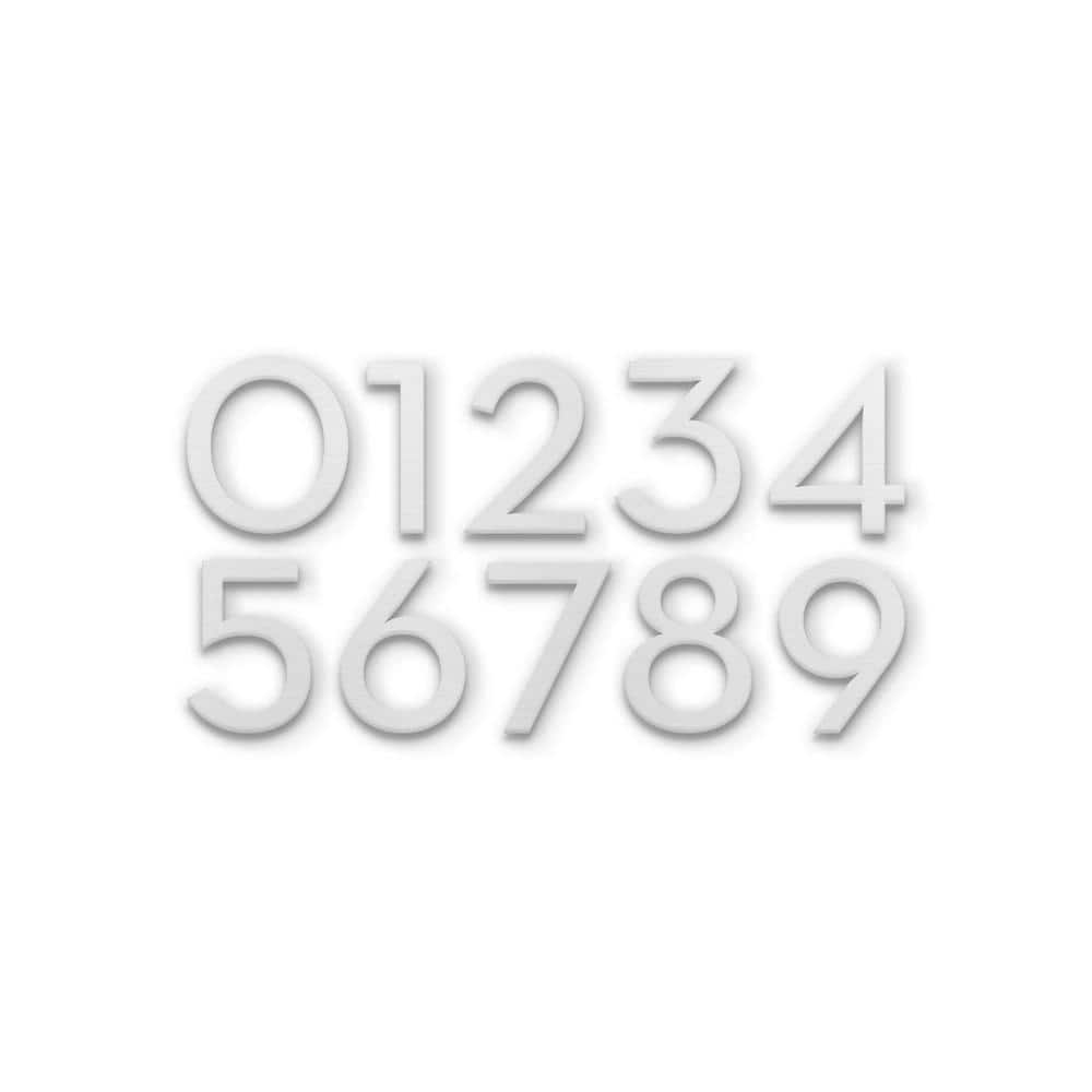 POST & PORCH 4 in. Magnetic Numbers - Silver Number 1 (2)