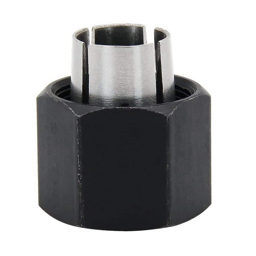 Unbranded 1/2 Inch Steel Router Collet with Self Releasing Design for Dewalt Bosch Hitachi Compatible 1-Pack Minimized Vibration (1)