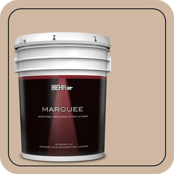 BEHR MARQUEE 5 gal. #N240-3 Sonoran Desert Flat Exterior Paint & Primer (2)