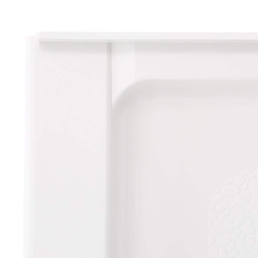 Swan Veritek 38 in. L x 37 in. W Alcove Shower Pan Base with Center Drain in White (3)