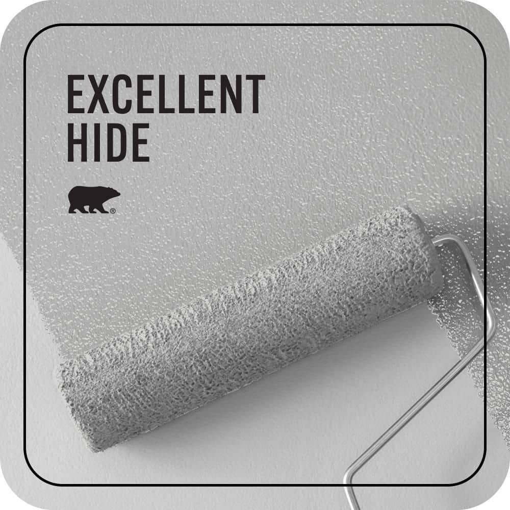 BEHR PREMIUM PLUS 1 qt. #N520-1 White Metal Ceiling Flat Interior Paint & Primer (3)