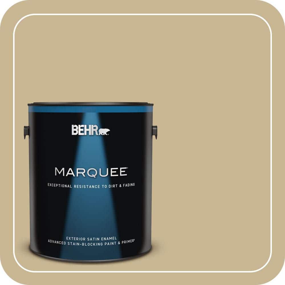 BEHR MARQUEE 1 gal. #MQ2-30 Spring Wheat Satin Enamel Exterior Paint & Primer