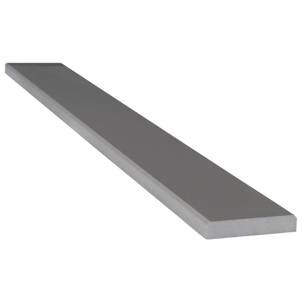 MSI Gray Double Beveled 4 in. x 36 in. Polished Engineered Marble Threshold Tile (3 ln. ft./Each) (2)
