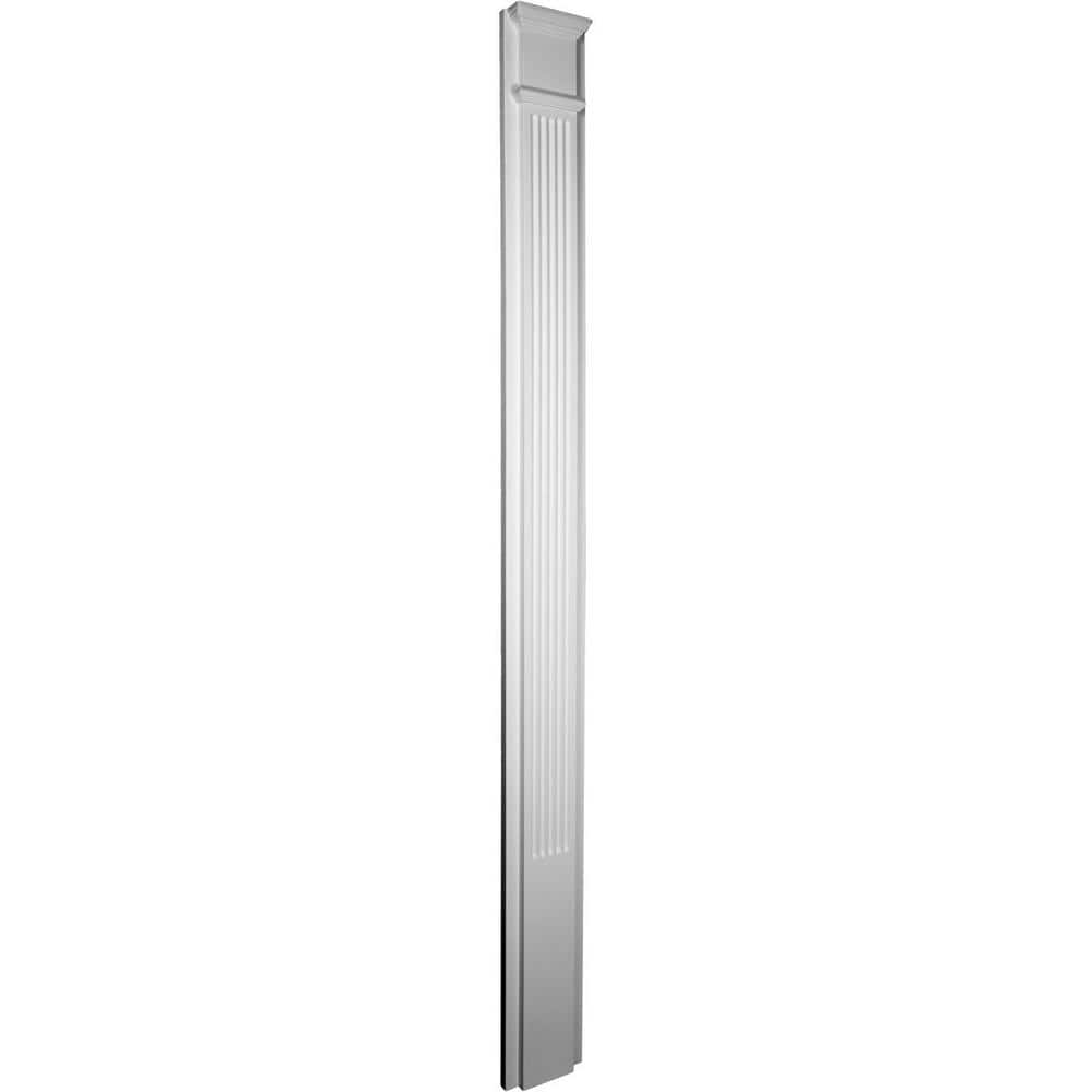 Ekena Millwork 2-1/2 in. x 7-7/8 in. x 90-1/2 in. Polyurethane Fluted Pilaster (3)