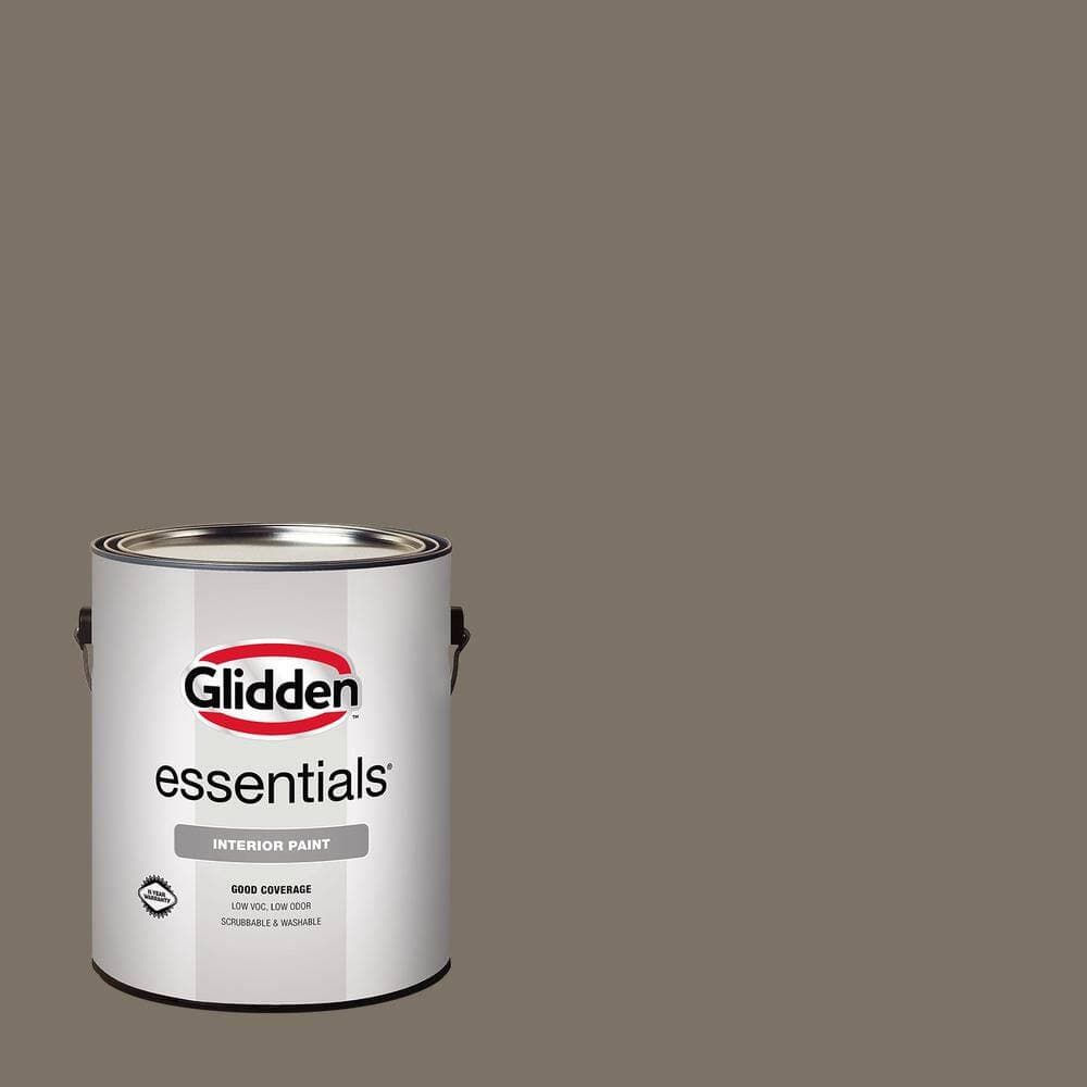 Glidden Essentials 1 gal. PPG1000-6 Thunderstruck Flat Interior Paint (1)