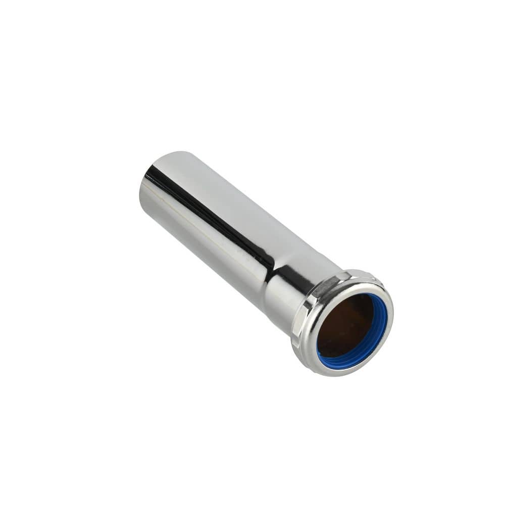 Everbilt 1-1/2in. x 6in. 22-Gauge Chrome-Plated Brass Slip-Joint Sink Drain Extension Tube (3)