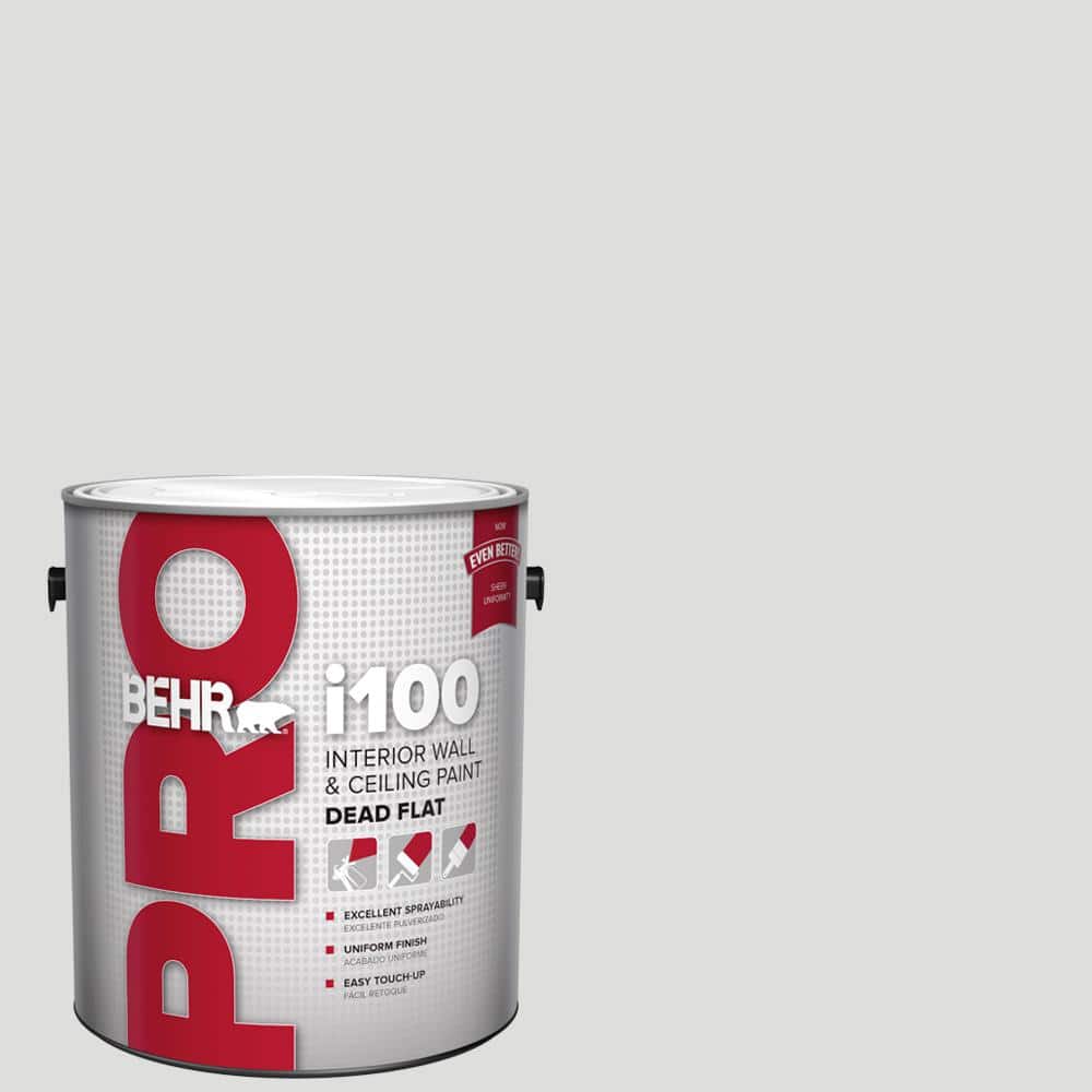 BEHR PRO 1 gal. #MQ3-55 White Lie Dead Flat Interior Paint