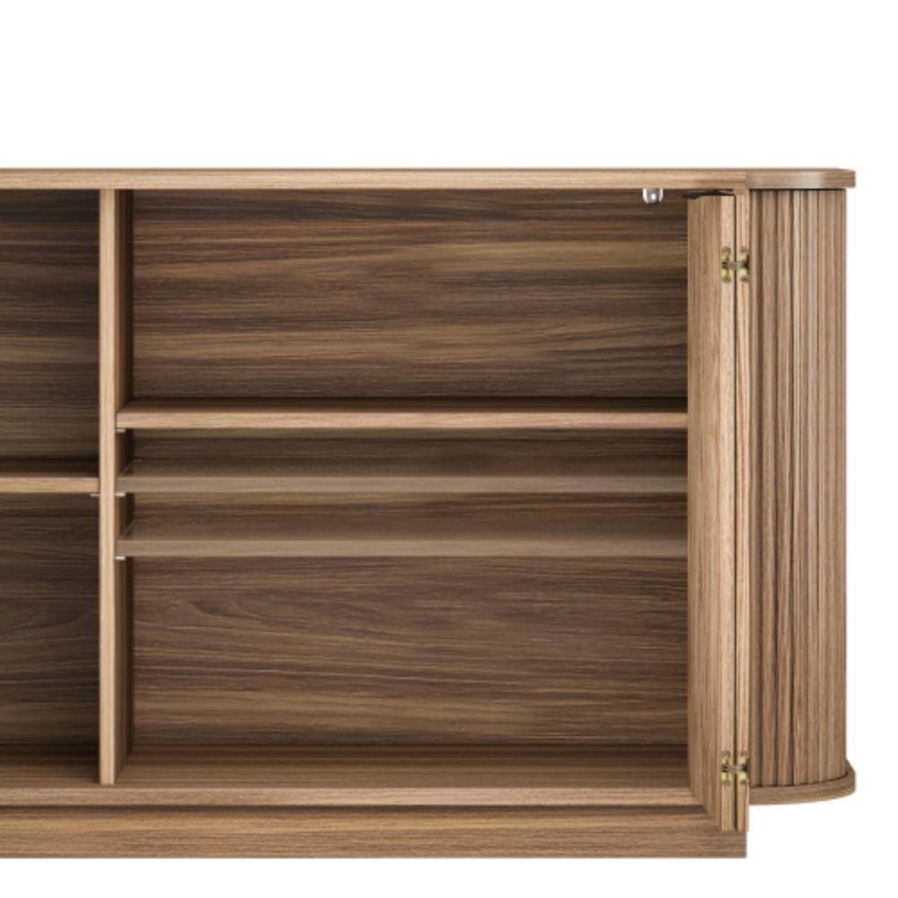 Unbranded 63 in. W x 15.75 in. D x 31.5 in. H Bathroom Dark Brown Linen Cabinet (3)