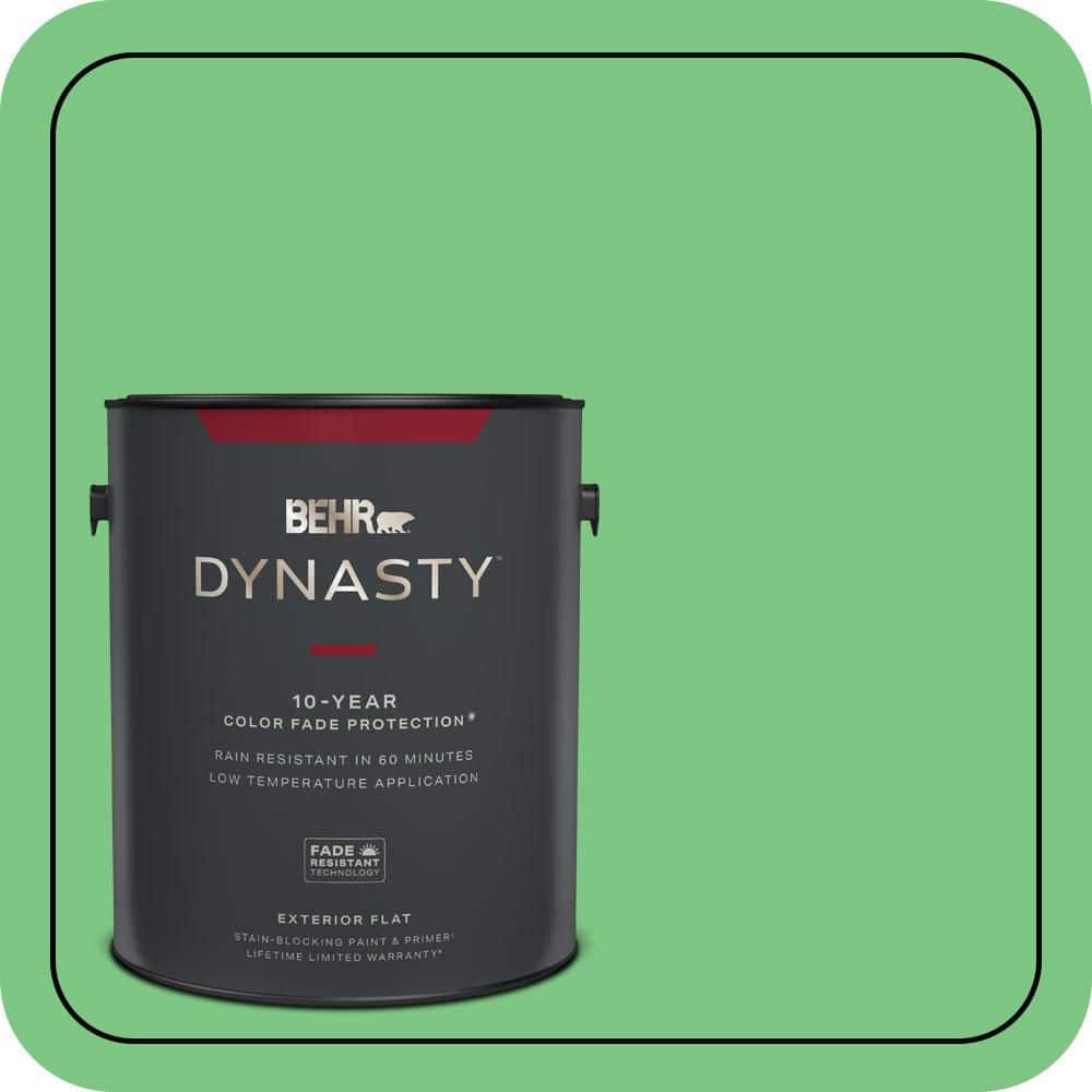 BEHR DYNASTY 1 gal. #P390-5 Garden Stroll Flat Exterior Stain-Blocking Paint & Primer
