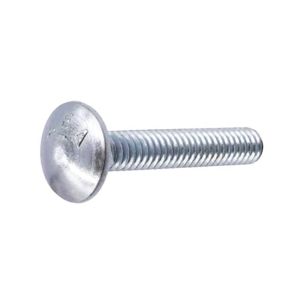 Everbilt 1/4 in.-20 x 1-1/2 in. Zinc Plated Carriage Bolt (2)