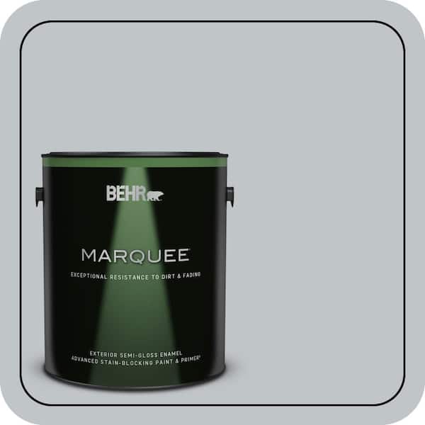 BEHR MARQUEE 1 gal. #N510-2 Galactic Tint Semi-Gloss Enamel Exterior Paint & Primer (2)