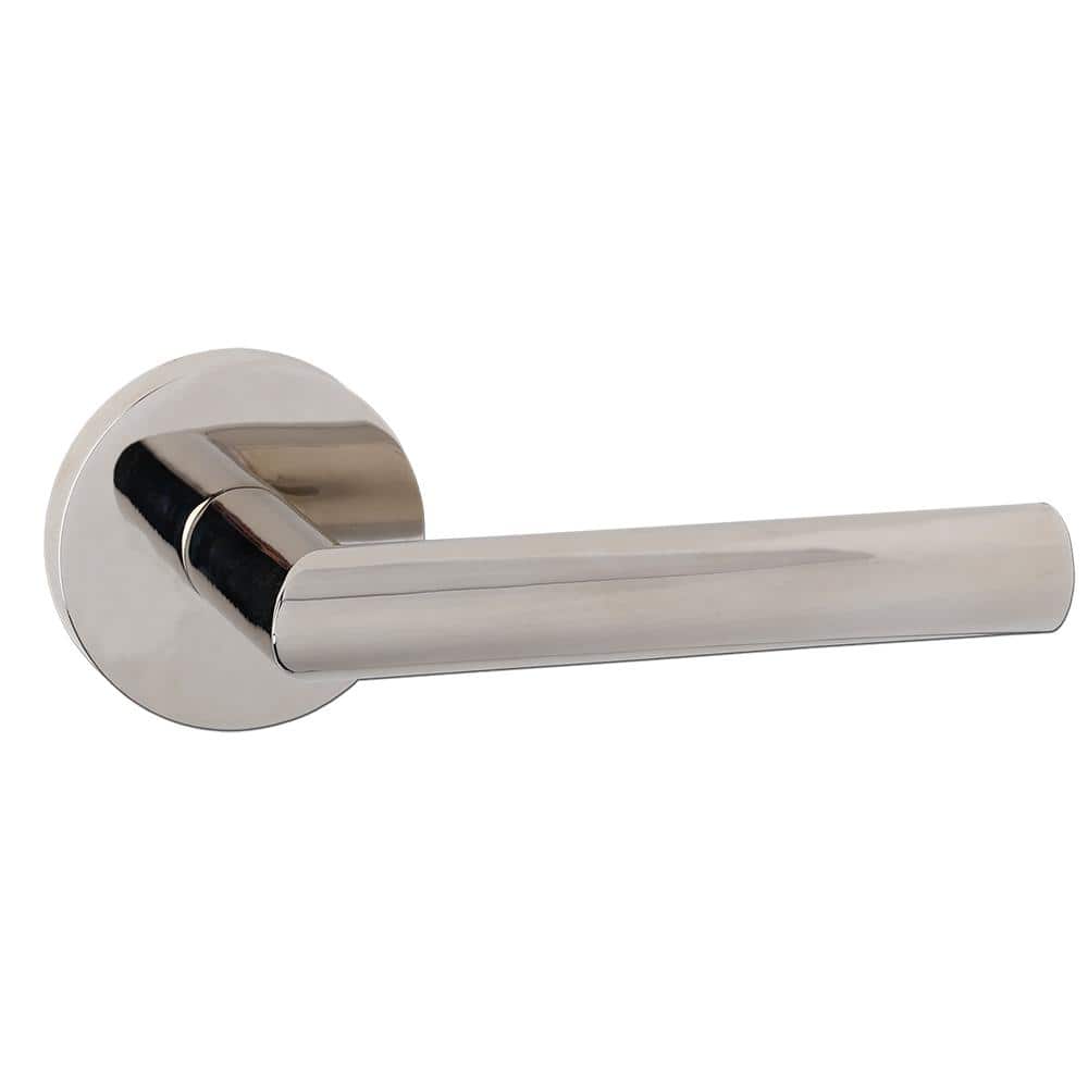 DELANEY HARDWARE Bravura Cary Solid Zinc Single Dummy Door Lever Satin Nickel w/ round trim (1)