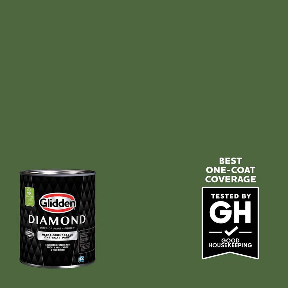 Glidden Diamond 1 qt. Mountain Forest PPG1130-7 Semi-Gloss Interior Paint with Primer