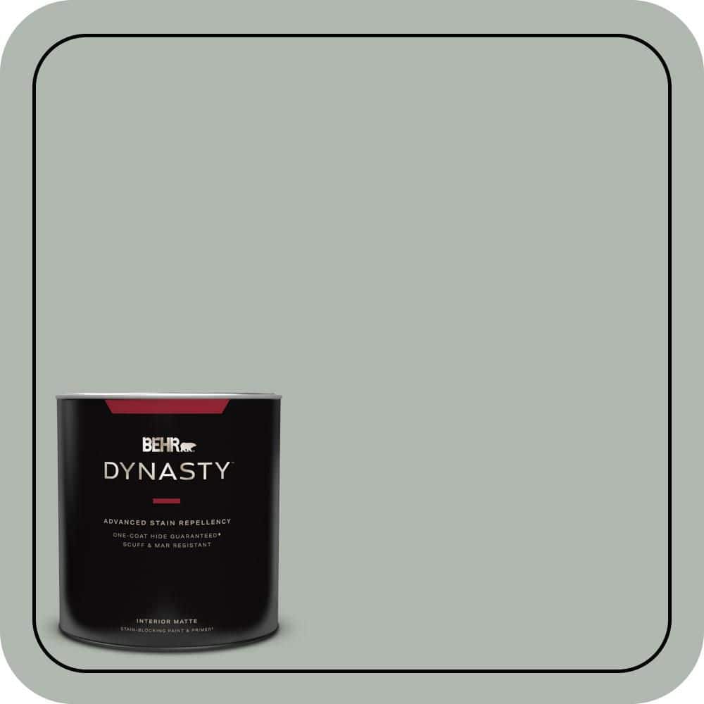 BEHR DYNASTY 1 qt. #PPU12-14 Verdigris Matte Interior Stain-Blocking Paint and Primer