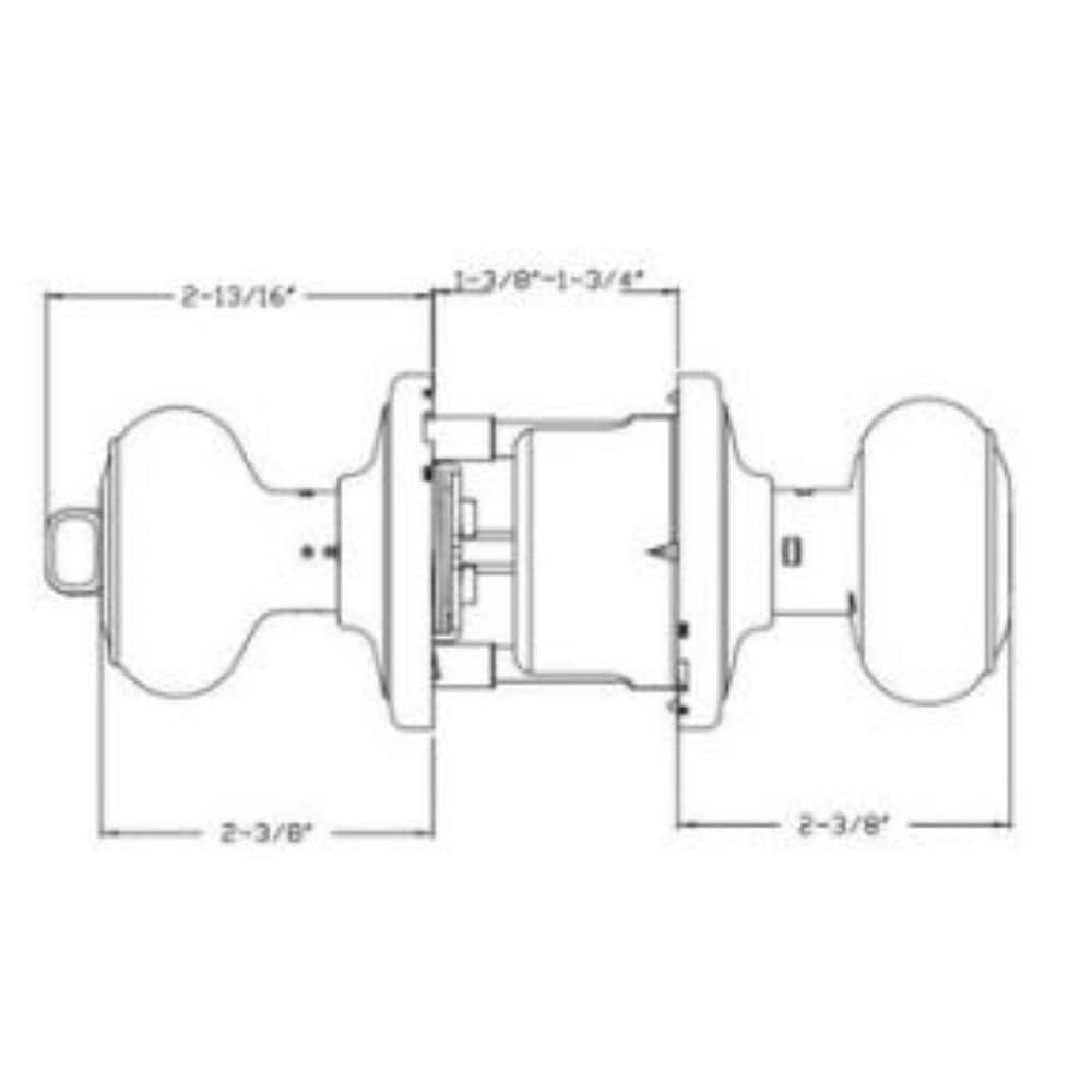 DELANEY HARDWARE Delaney Grade 2 Orlyn Passage (Hall/Closet) Door Knob in Tuscany Bronze (2)