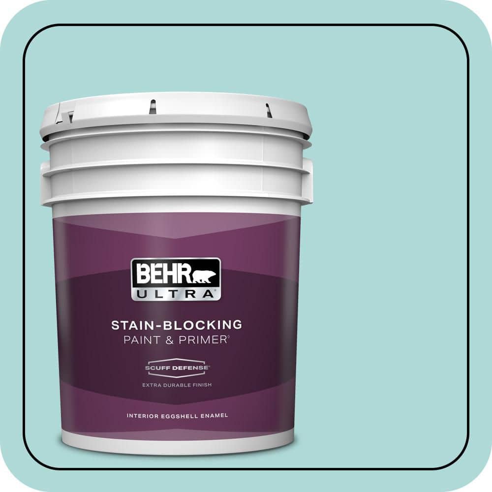 BEHR ULTRA 5 gal. #510C-3 Rivers Edge Extra Durable Eggshell Enamel Interior Paint & Primer