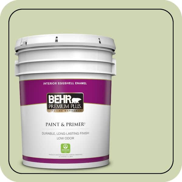 BEHR PREMIUM PLUS #M360-3 Avocado Whip Interior/Exterior Paint & Primer Color Sample (4)