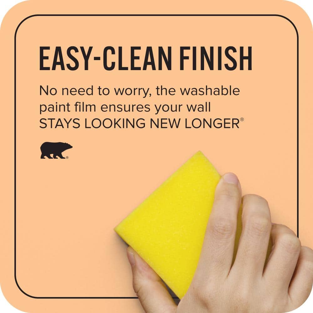 BEHR ULTRA 1 gal. #P220-4 Dainty Apricot Extra Durable Eggshell Enamel Interior Paint & Primer (4)