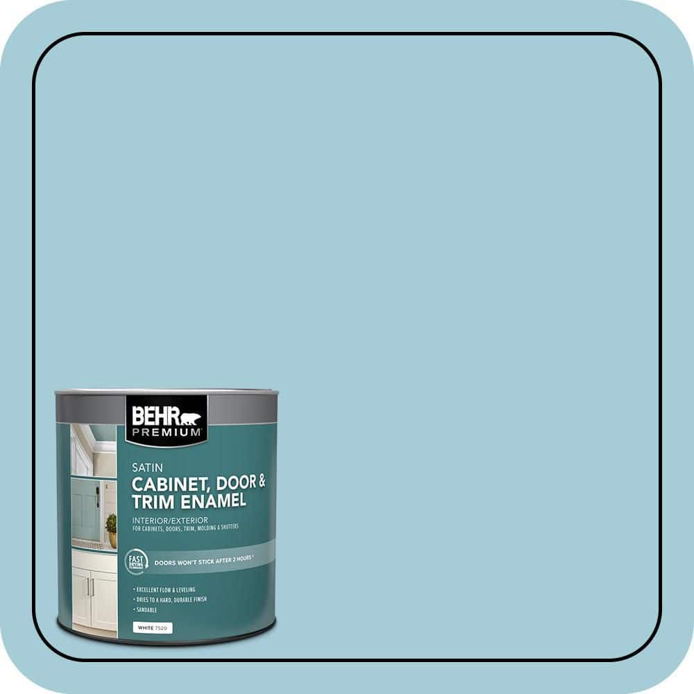 BEHR PREMIUM 1 qt. #S460-2 Drip Satin Enamel Interior/Exterior Cabinet, Door & Trim Paint (1)