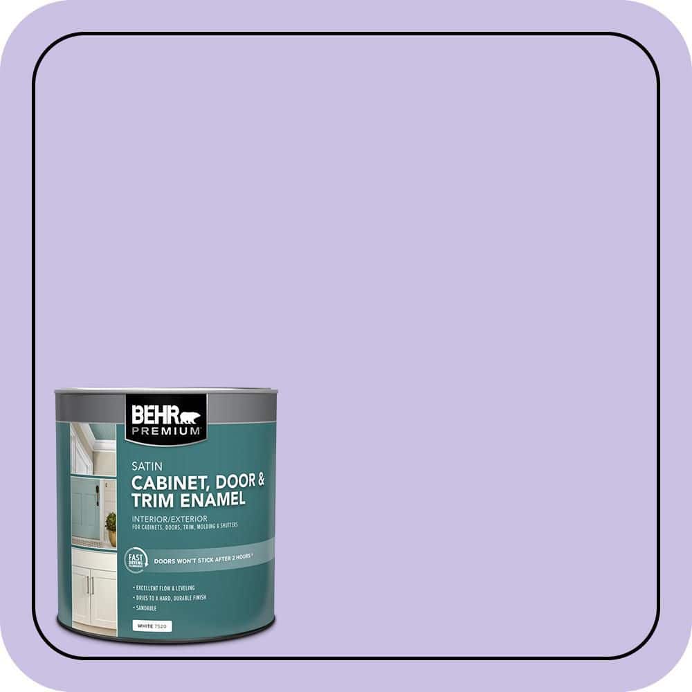 BEHR PREMIUM 1 qt. #P560-3 Party Hat Satin Enamel Interior/Exterior Cabinet, Door & Trim Paint