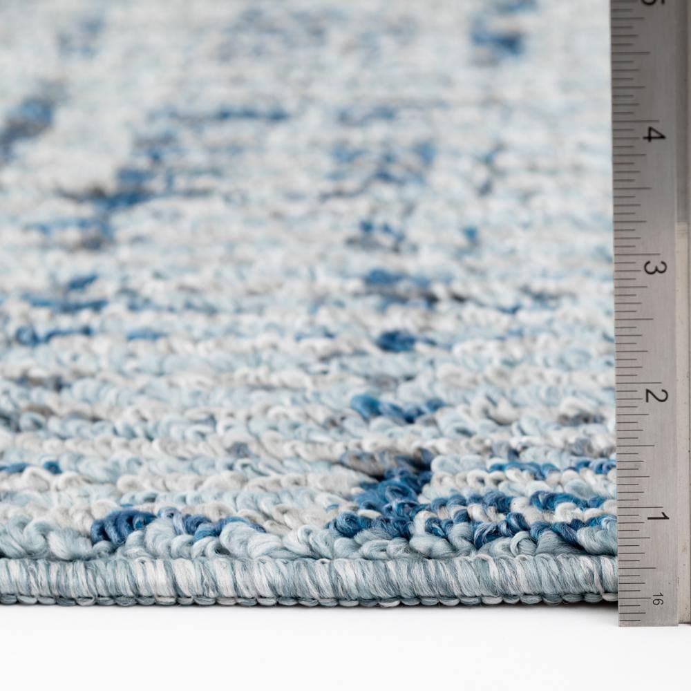Unbranded Motley Light Blue 2 ft. x 3 ft. Scatter Area Rug (4)