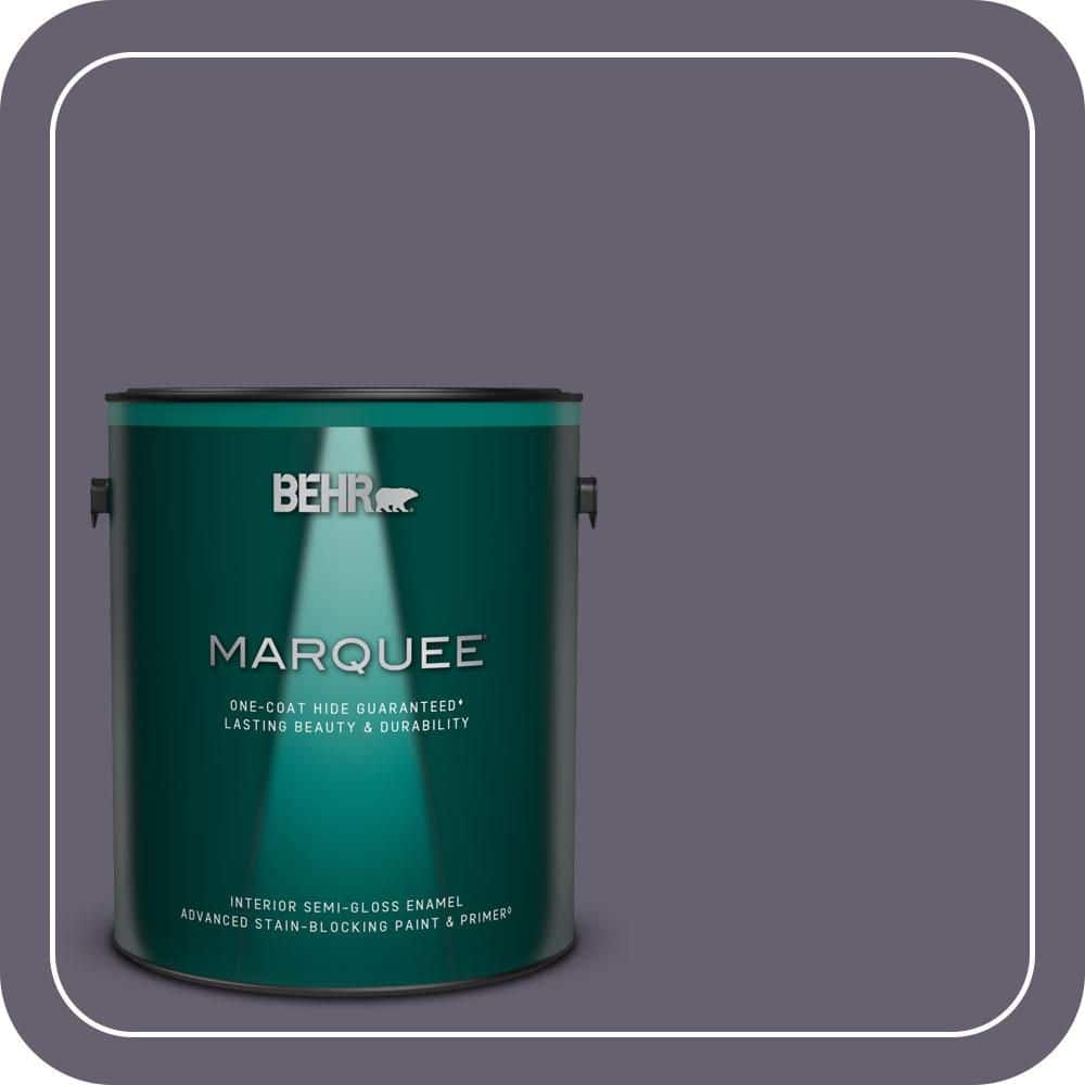 BEHR MARQUEE 1 gal. #N560-6 Fashionista One-Coat Hide Semi-Gloss Enamel Interior Paint & Primer