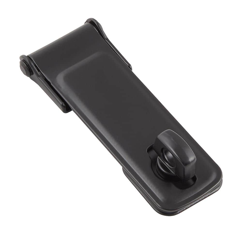 Everbilt 4-1/2 in. Black Latch Post Safety Hasp (3)
