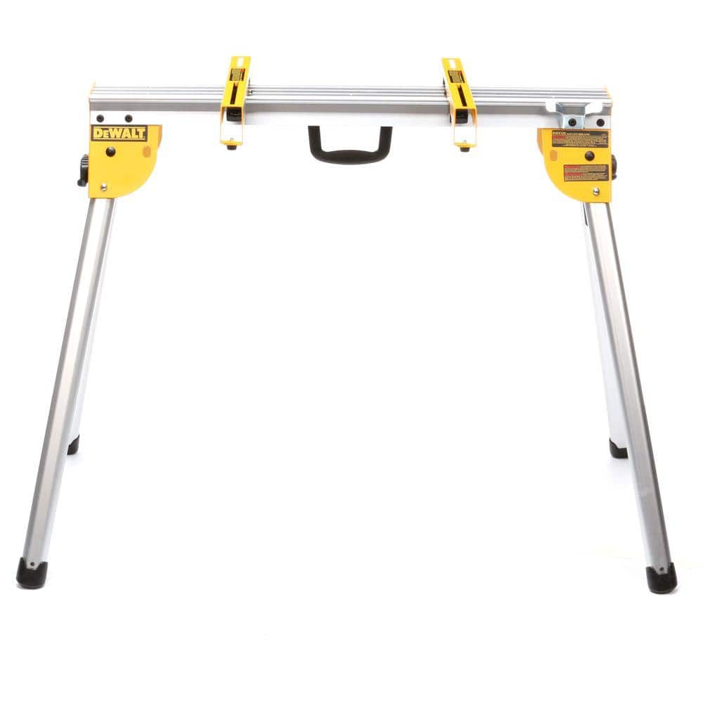 DEWALT 15 Amp Corded Double-Bevel Compound Miter Saw with Cutline LED with Heavy Duty Work Stand and Mounting Brackets (3)