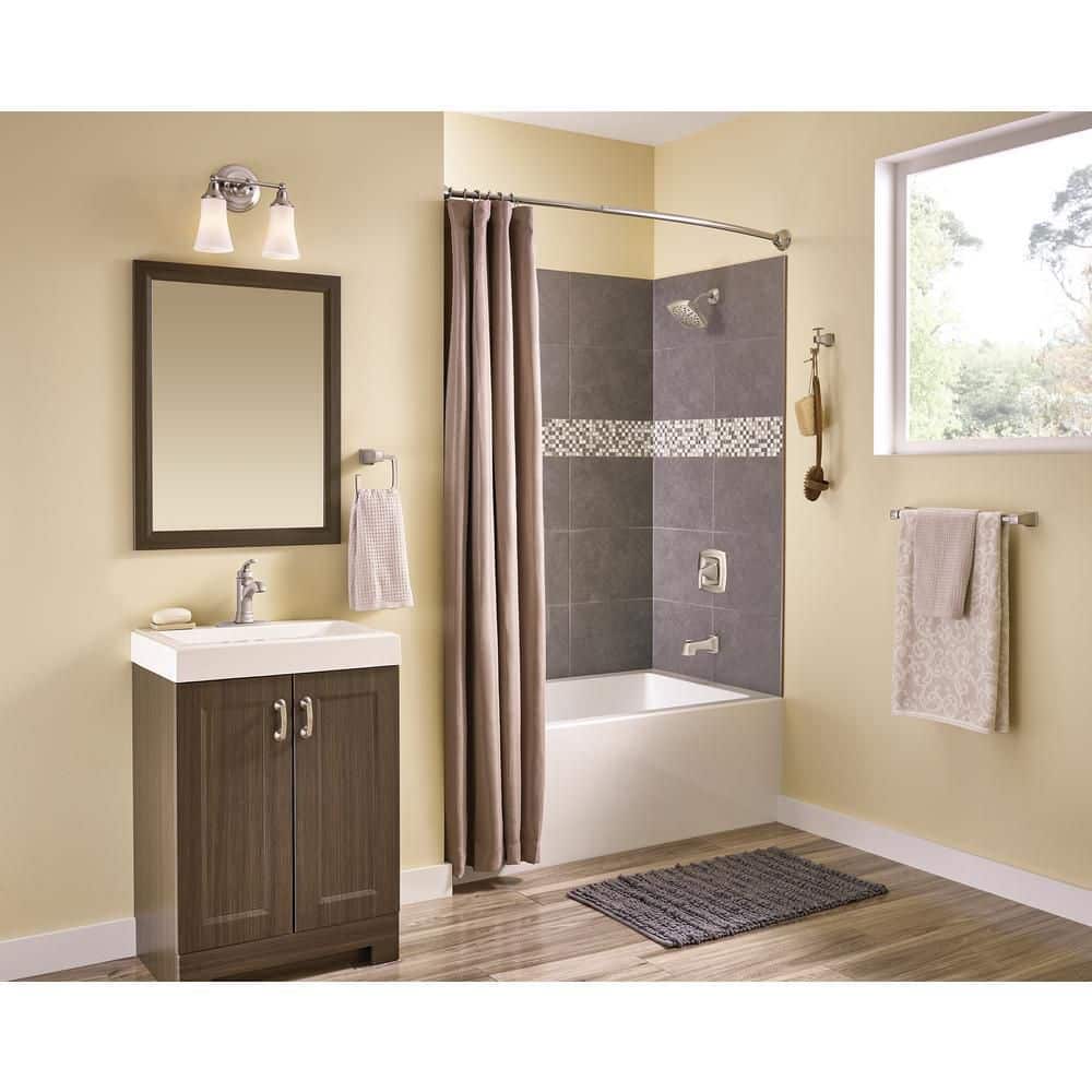 MOEN Hensley Double Robe Hook with Press and Mark in Brushed Nickel (2)