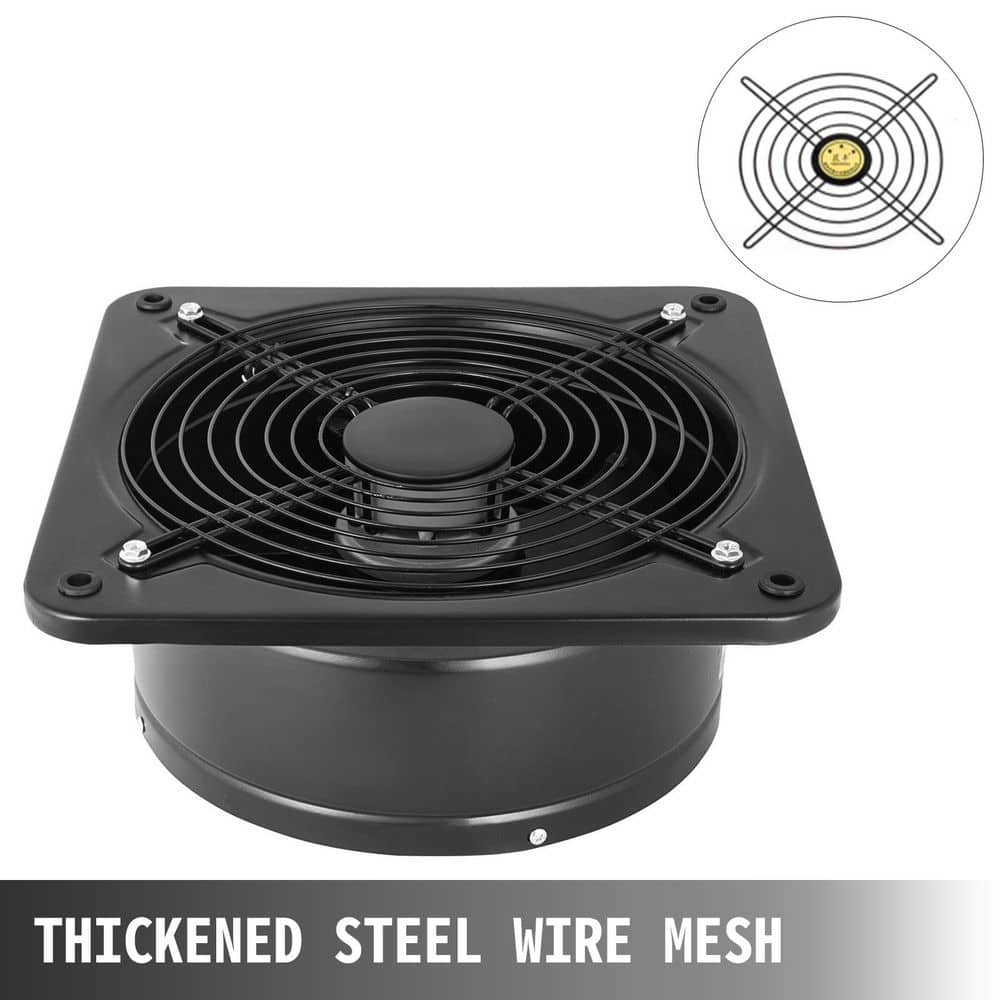 SKYSHALO 12 in. Commercial Ventilation Extractor Exhaust Fan Blower Wall Mount Kitchen Bathroom Toilet (2)