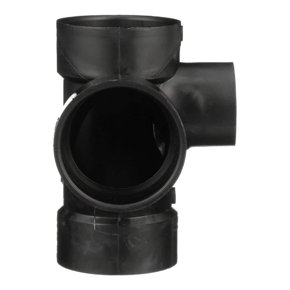 Charlotte Pipe 3 in. x 3 in. x 3 in. x 2 in. ABS Sani Tee RS Inlet (2)