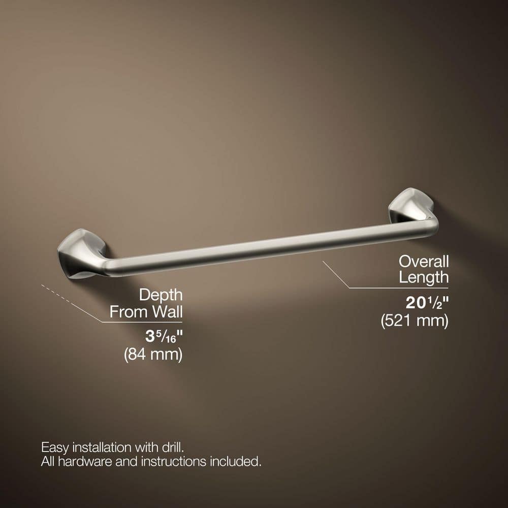 KOHLER Sundae Wall Mounted Single Towel Bar (3)