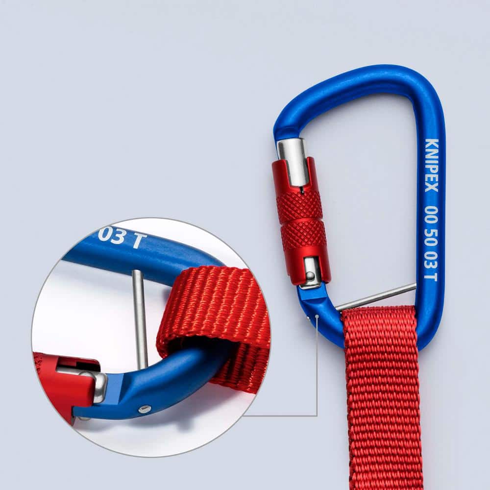 KNIPEX 38 in. Tool Tethering Lanyard with Captive Eye Carabiner up to 13 lbs. (3)