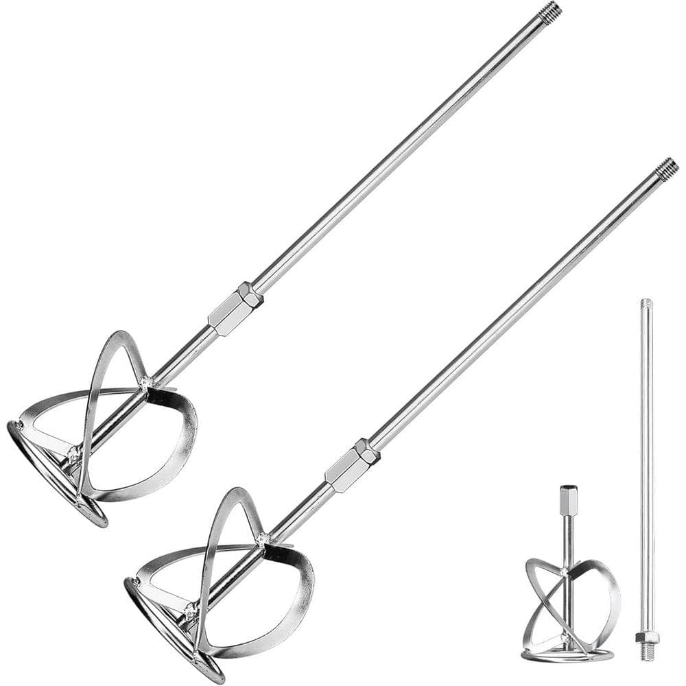 KIWDZFU 23.63 n. Segmented S-Shaped Concrete Mixing Head Cement Paint Mixer Drill Bit Accessory for M14 Mixers (1)