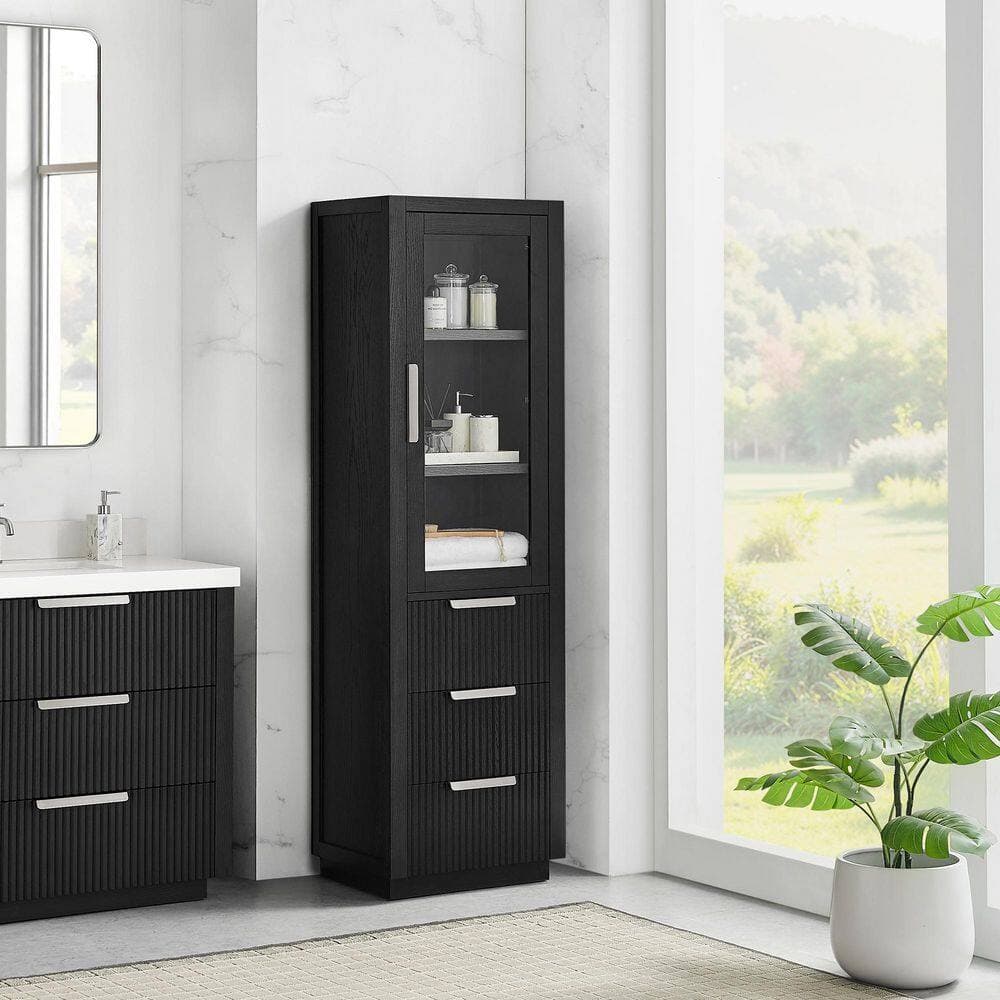 ROSWELL Santarem 21.7 in.W 16 in.D 72 in.H Linen Cabinet (3)