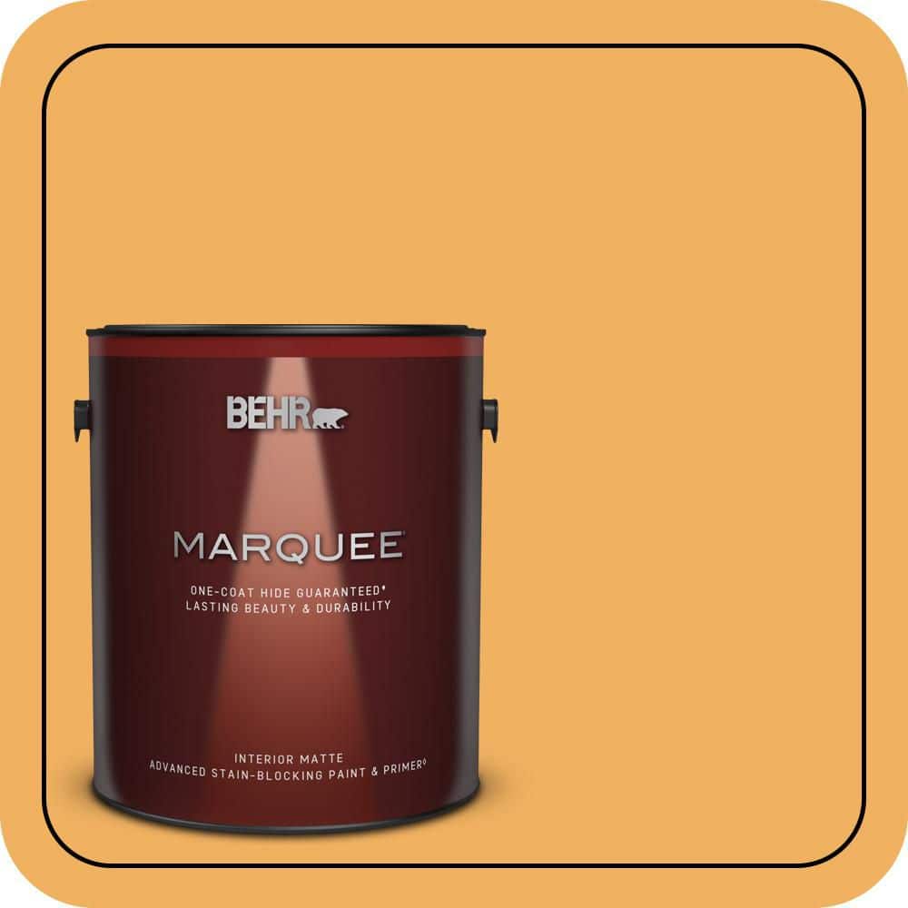 BEHR MARQUEE 1 gal. #PMD-74 Sweet Honey Matte Interior Paint & Primer