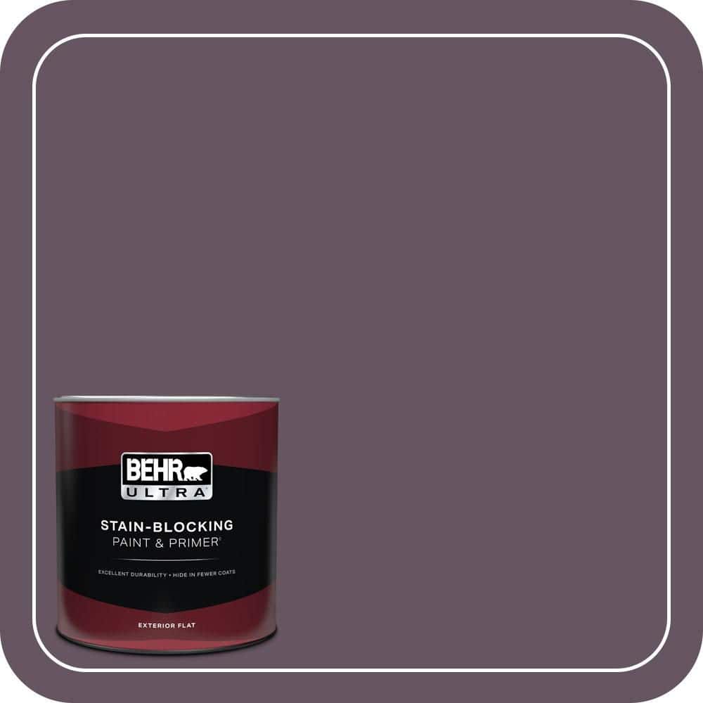 BEHR ULTRA 1 qt. #690F-7 Indulgent Flat Exterior Paint & Primer