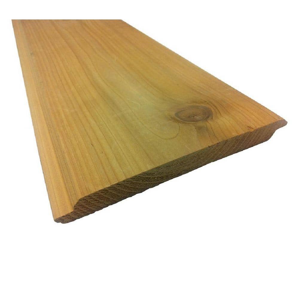 Unbranded Pattern Stock 1 in. x 8 in. x 8 ft. Cedar STK Shiplap Siding (6-Pack) (1)